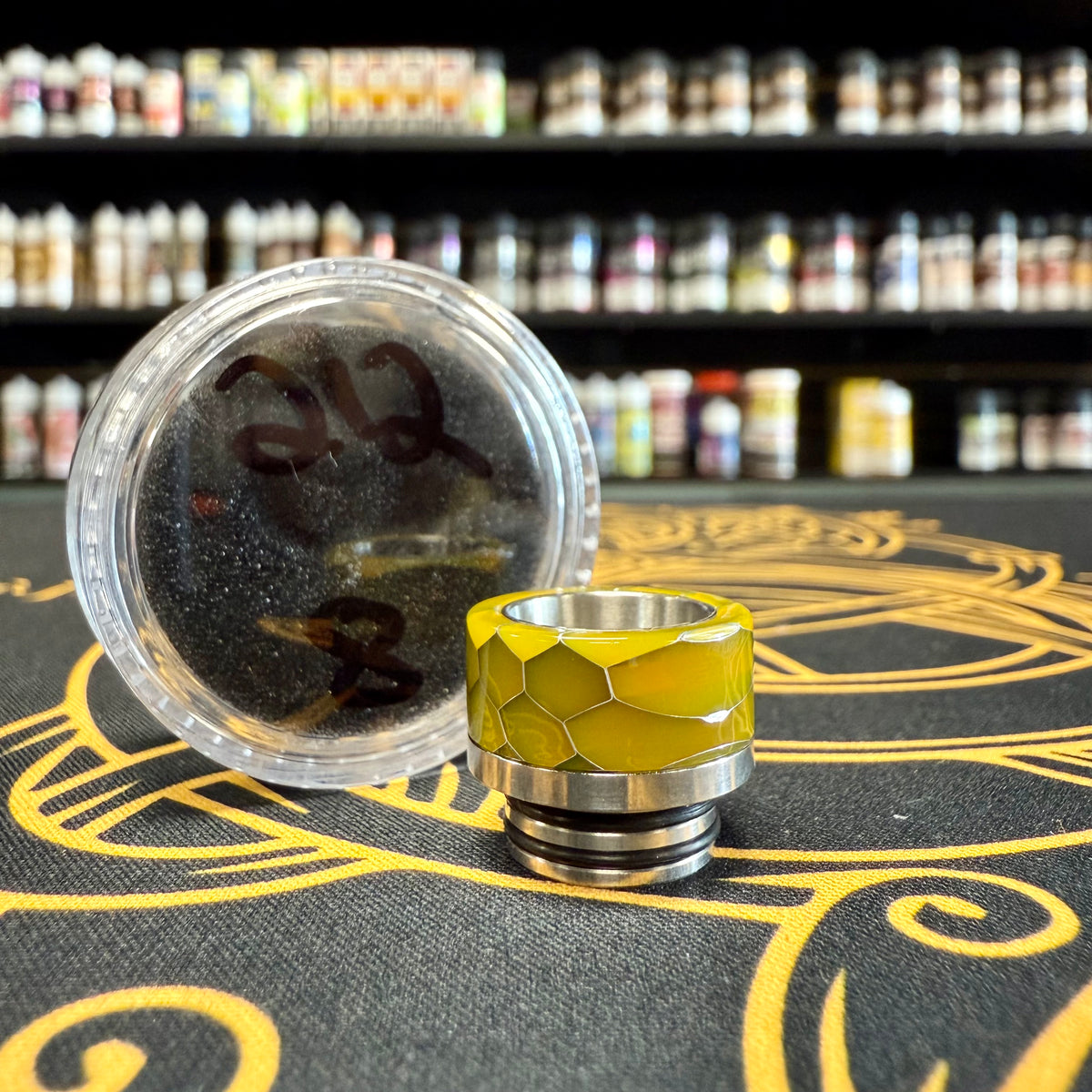 810 Resin Drip Tip -  Honeycomb w/ Stainless Steel #212