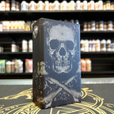 Parallel/Series Mech Box Mod SS Top/Button (Dual 21700) by Nasy Mods - Vaping Delights (Cross Bones)