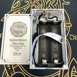Parallel/Series Mech Box Mod SS Top/Button (Dual 21700) by Nasy Mods - Vaping Delights (Cross Bones)