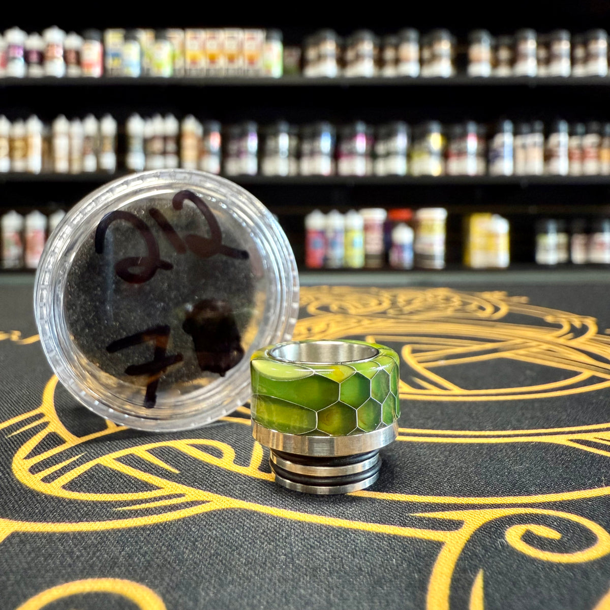 810 Resin Drip Tip -  Honeycomb w/ Stainless Steel #212