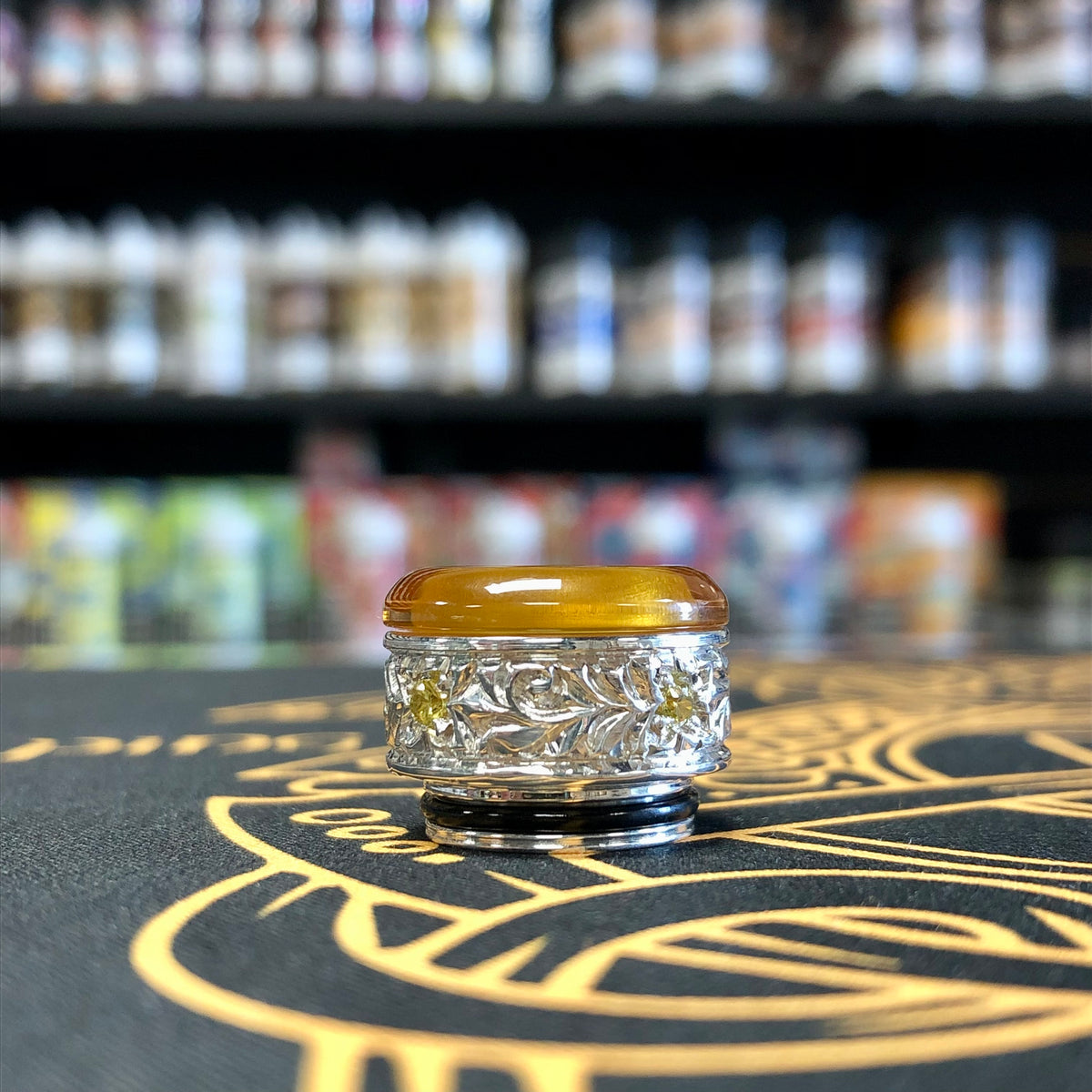 HATI/PILAK HARI Stones Silver Drip Tip by 2JNT Philippines