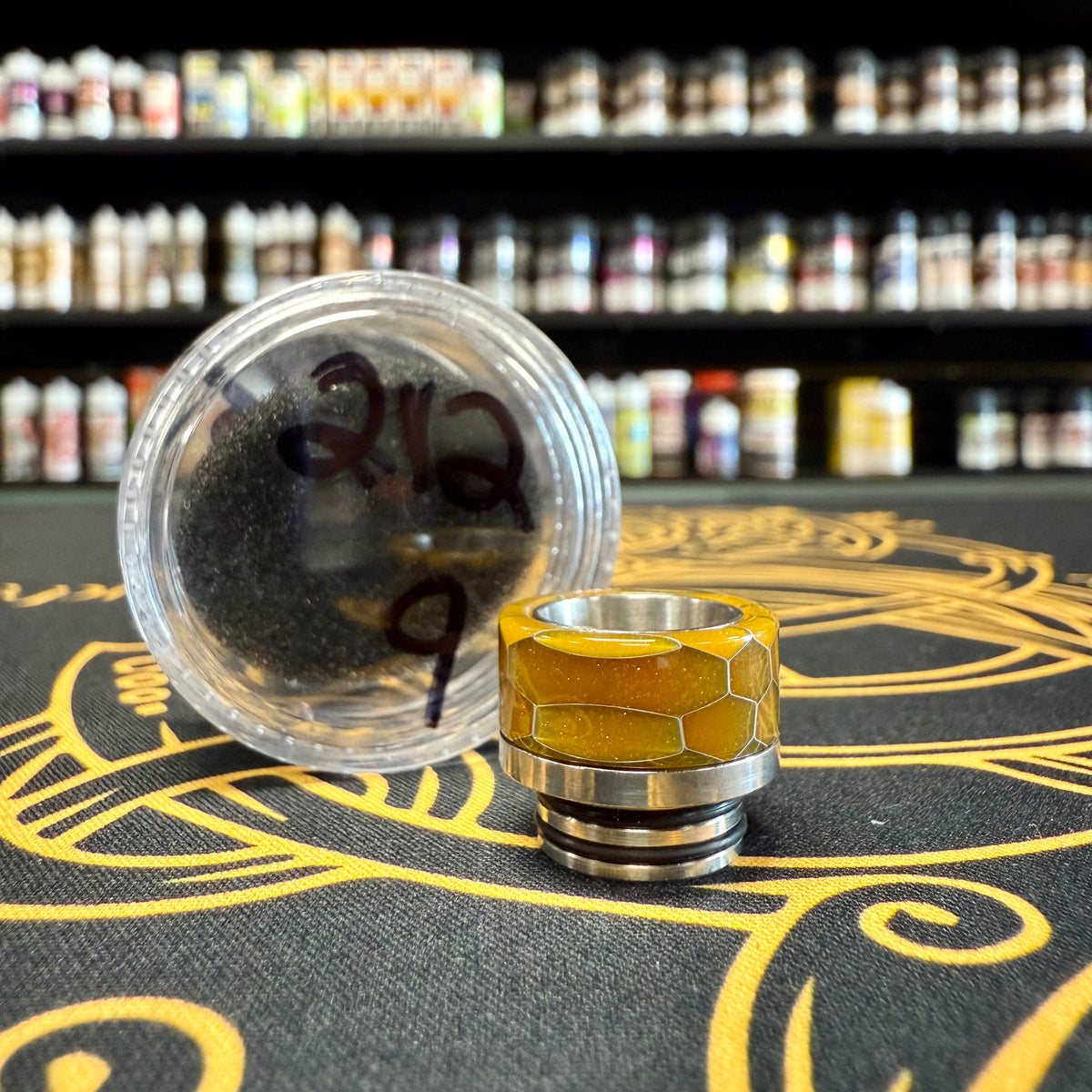 810 Resin Drip Tip -  Honeycomb w/ Stainless Steel #212