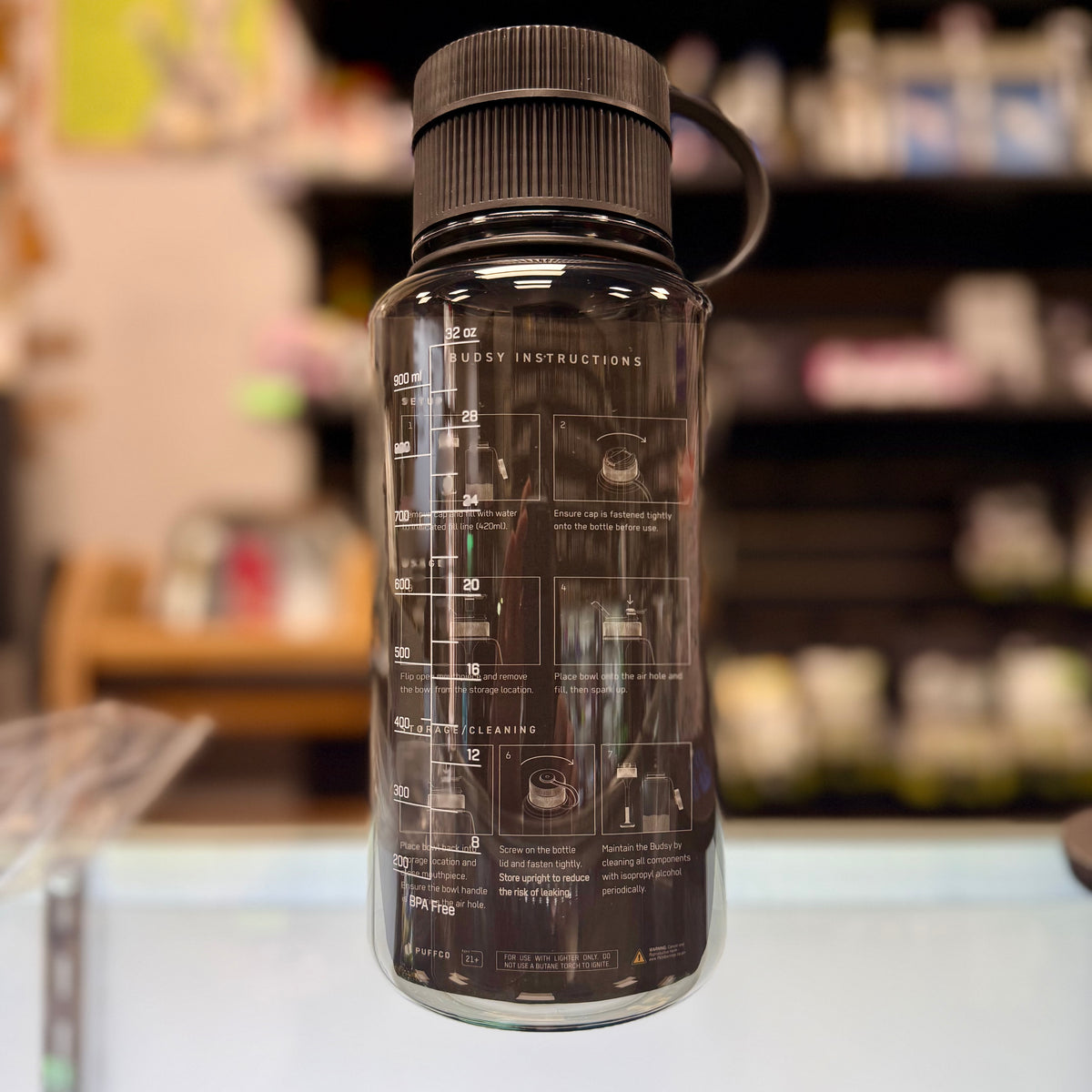 Budsy Stealth Bottle Water Pipe - Puffco