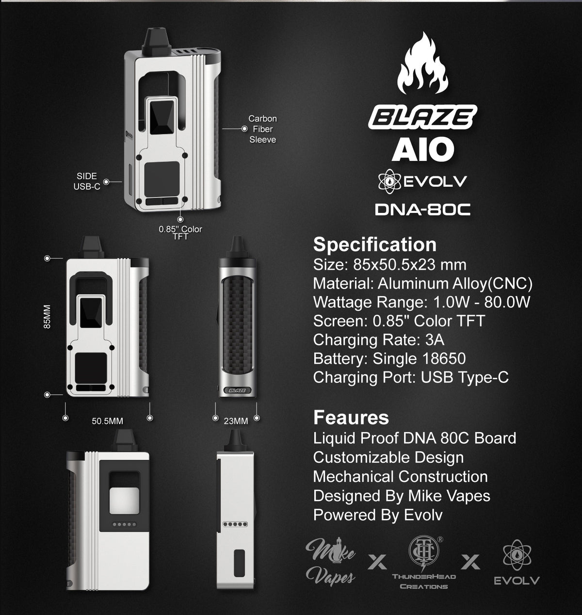 Blaze AIO DNA80C Boro Mod by Thunderhead Creations