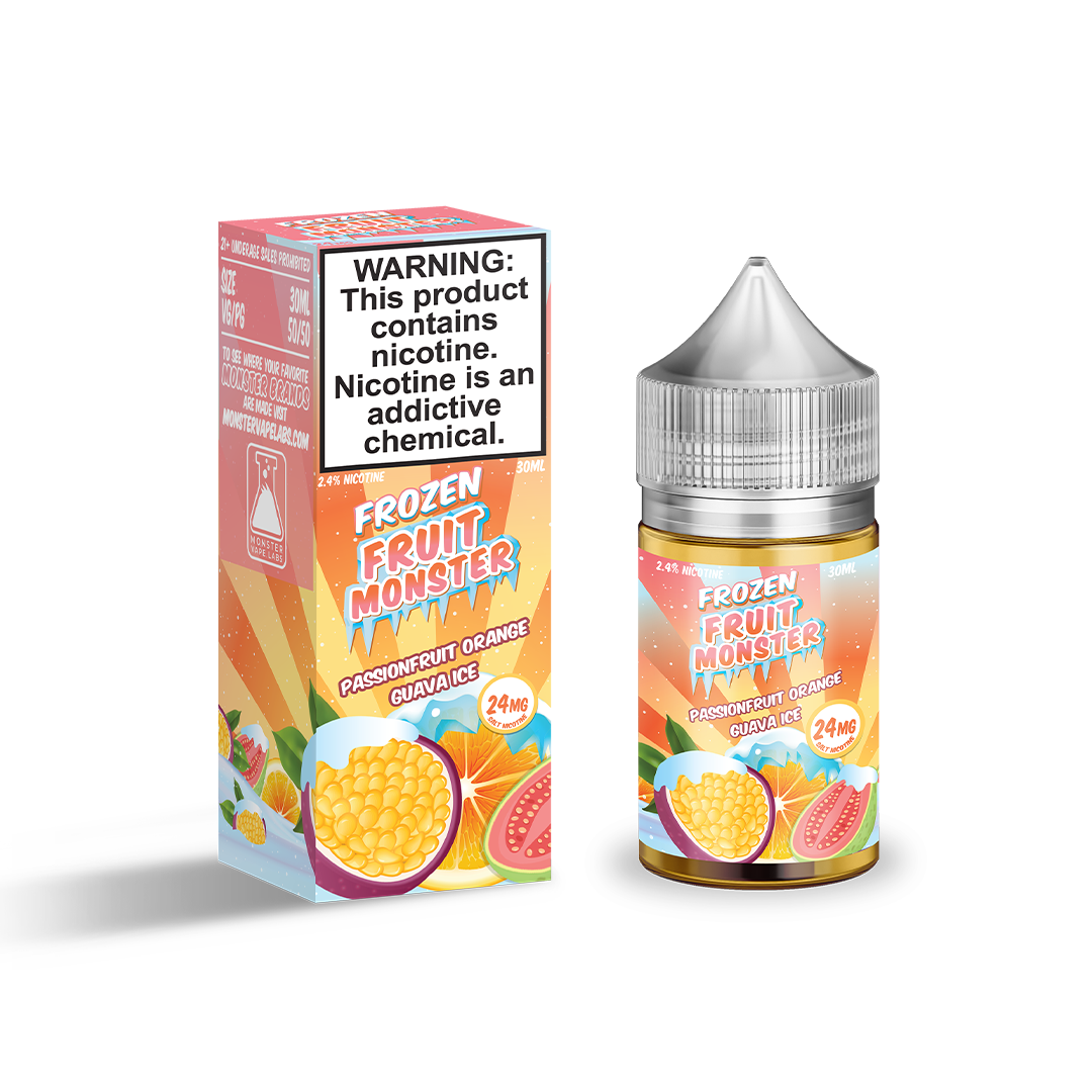 Frozen Fruit Monster Salts - Passionfruit Orange Guava Ice