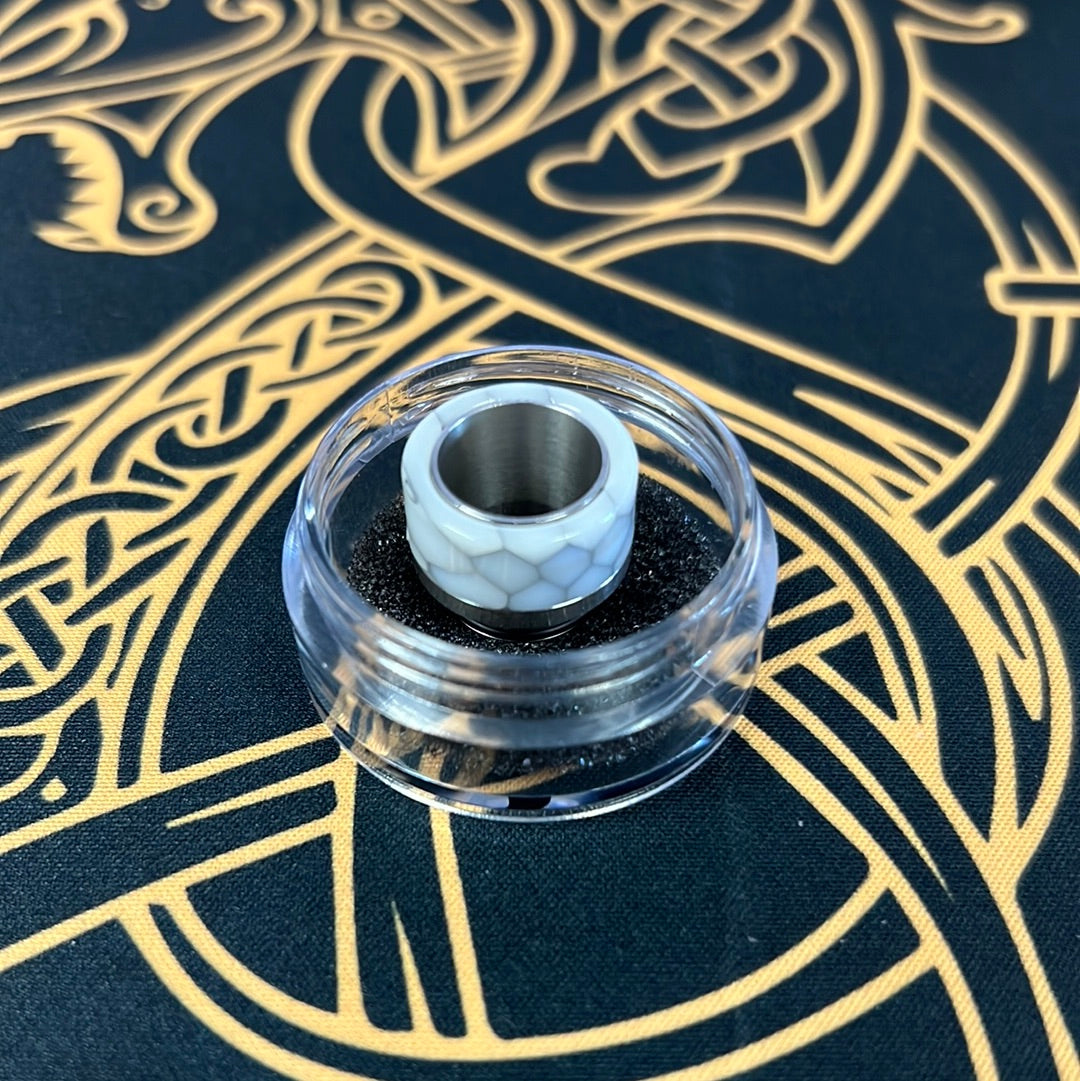 810 Resin Drip Tip -  Honeycomb w/ Stainless Steel #212